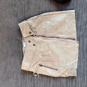 Vici leather snake skin skirt. Never worn